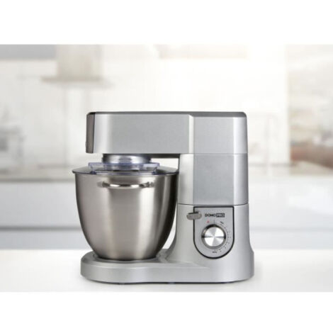 Robot  de Cuisine Pro - DOMO - DO9079KR-PROMO - 1500 W - 6,7 L - Vitesse variable + Pulse - Gris (1/5)