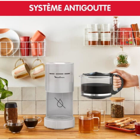 Moulinex Cafetiere filtre Rio FG170910-1.25 L, 15 tasses, Anti-goutte, Maintien au chaud Moulinex Cafetiere filtre Rio FG170910-1.25 L, 15 tasses, Anti-goutte, Maintien au chaud