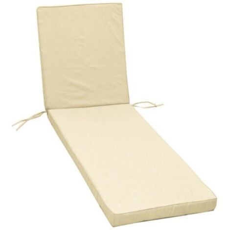Coussin JARDIN PRIVE bain de soleil MONTE CARLO - 185 x 55 x 6 cm - Ivoire (1/3)