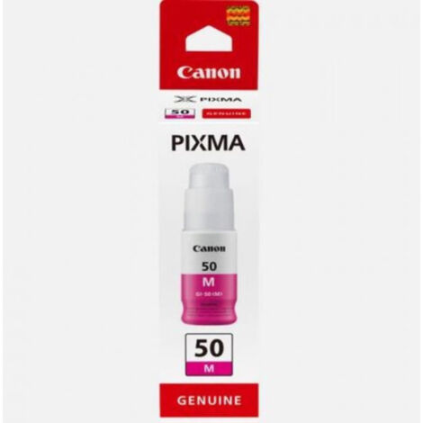 Bouteille d'encre - CANON - GI-50M - Magenta - Compatibilité PIXMA MegaTank - (3404C001) (1/2)