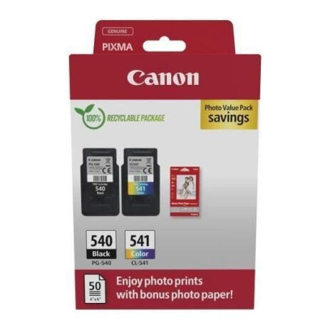 Lot De 2 Cartouches Canon PG-540XL + CL-541XL – Noire Et Couleur (XL)