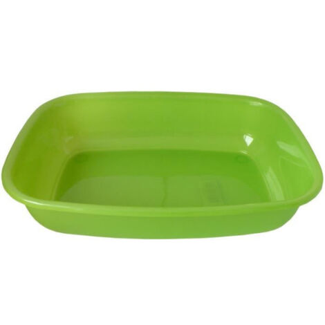 AIME Bac a litiere sans rebord - Bords arrondies - 43 x 31 x 10 cm - Pour chat