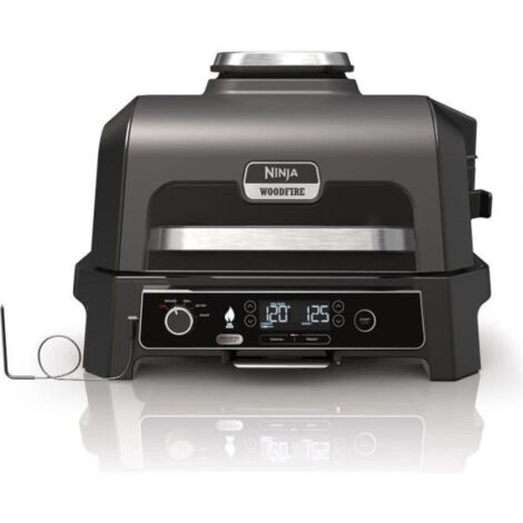 Ninja – Barbecue électrique Woodfire Pro XL OG850EU – 4 programmes de cuisson – Thermosonde intégrée – Granulés 100 % naturels (1/5)