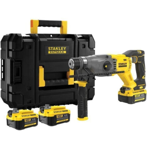 Perforateur Brushless SDS Plus 18V Stanley FatMax - 2 Joules - 2 Batteries 4.0Ah - 3 Modes de Travail (1/5)