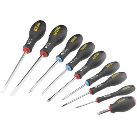 Jeu de 9 Tournevis - STANLEY FATMAX - FMHT65424-0 - Electricien + Mecanicien + Pozidriv