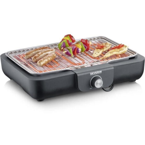 Barbecue Electrique - Grillade électrique SEVERIN - PG8554 - Surface de cuisson 37x29 cm - Thermostat réglable - 2300W (1/5)