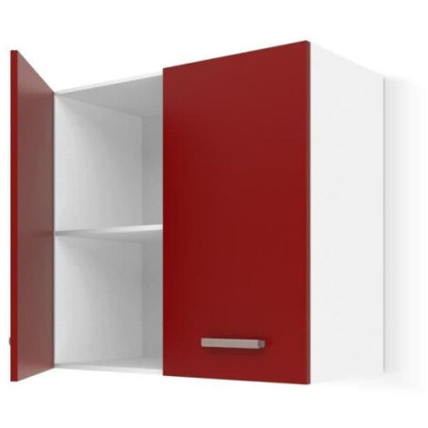 ULTRA Meuble haut de cuisine L 60 cm - Rouge mat (1/2)