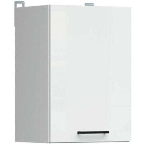 JUNONA Meuble haut 40 cm - 1 Porte - Blanc brillant (1/5)