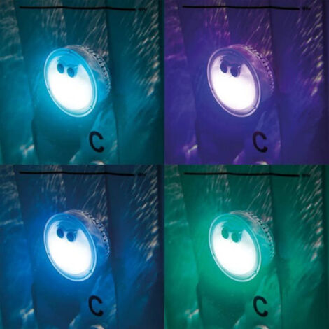 Lumiere d'ambiance Led pour spa a bulles Intex 28503 - 5 couleurs - 2 ...