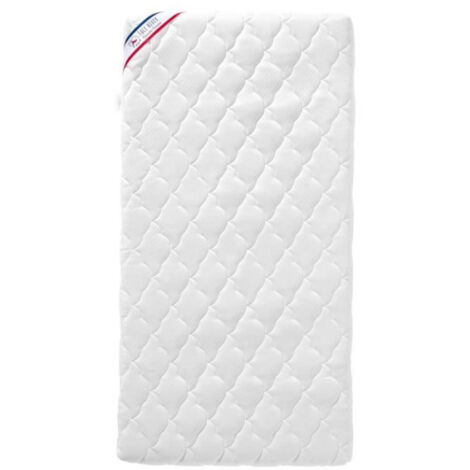 Matelas Bébé Parfait - 60x120x10 cm - 2 Faces : Été / Hiver - Déhoussable - Anti Acarien (1/4)