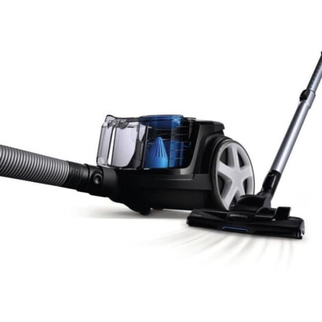 Aspirateur Robot  traineau sans sac - PHILIPS FC9331/09 - 900 W - 1,5 L - Noir intense et bleu