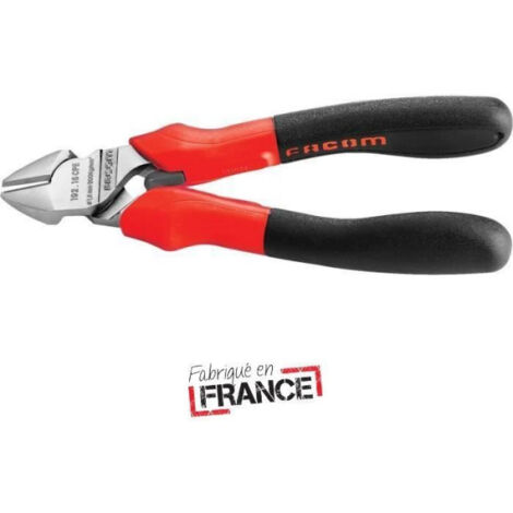 Pince coupante diagonale FACOM 192A.16CPEPB - Longueur 160 mm - Plastique - Gris