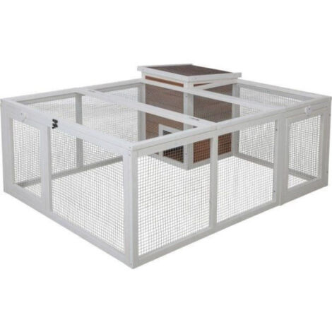 KERBL - Enclos d'extérieur petits animaux - 132 x 102 x 59 cm - Maison intégrée - Grillage (1/5)