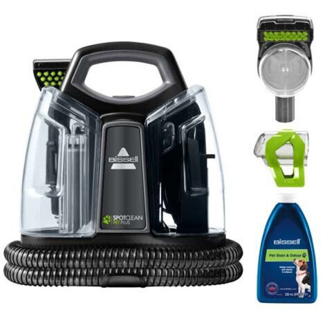 Bissell – Aspirateur à main 330 W – Nettoyage efficace des taches – Pour propriétaires d'animaux – Compact et léger – Couleur noir et vert - B37241