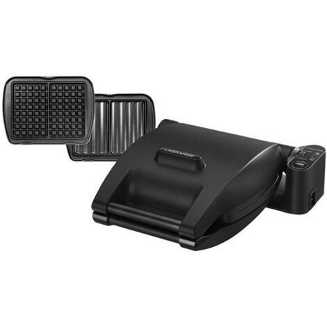 Gaufrier et croque-monsieur Lagrange Premium 019462 1200 W Noir