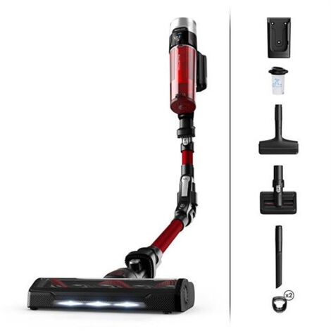 Rowenta – Aspirateur balai sans fil 100 AW – Autonomie 45 min – Technologie Flex pour nettoyage sous meubles – Pour poils d'animaux - RH2079WO