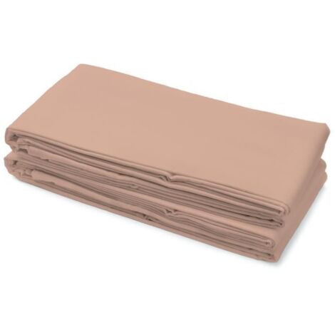HOME LINGE PASSION Drap Plat 180x290 Cm 100% Cotone 57 Fili - Rosa Cipria 1 Persona