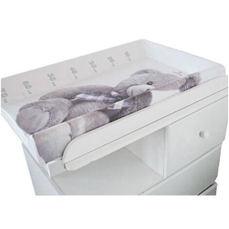 Plan a langer DOMIVA Little Bear - PVC - Matelas intégré - Blanc/Gris - 50 x 80 cm