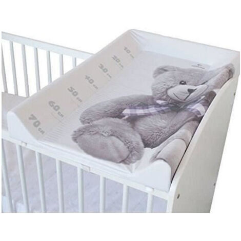 Plan a langer DOMIVA Little Bear - PVC - Matelas intégré - Blanc/Gris - 50 x 80 cm