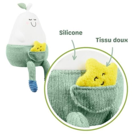 Veilleuse silicone BADABULLE - Modele : BERTILLE - Nomade - Lumiere douce