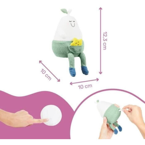 Veilleuse silicone BADABULLE - Modele : BERTILLE - Nomade - Lumiere douce