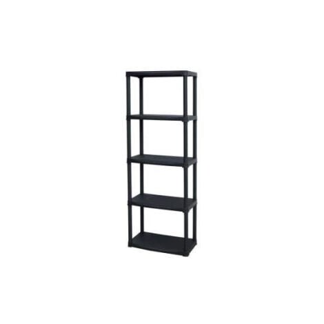 Etagere en résine TOOD - 5 tablettes - Noir - 60x30xH 176 cm