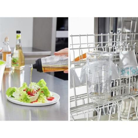 LEIFHEIT Shaker pour assaisonnements 3195 Leifheit shaker vinaigrette gradué de 300 ml avec bec verseur anti-goutte idéal pour