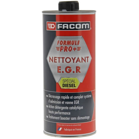 Facom – Nettoyant vanne EGR 1 Litre – Additif carburant diesel – Action détergente haute performance – Élimine dépôts et suie