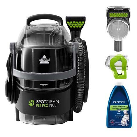 Bissell – Aspirateur à main 7550 W – Technologie Spotclean pour taches tenaces – Bac de ramassage 0,6L – Compact et léger – Noir et vert - B37252