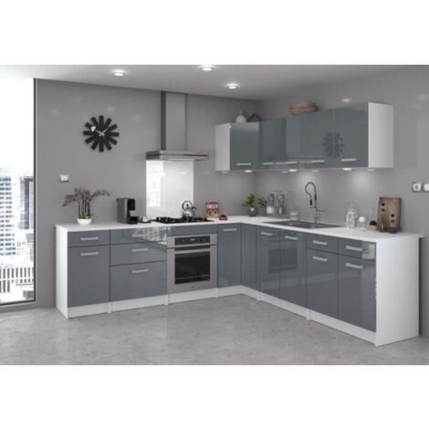 Meuble bas de cuisine Vienne gris clair 3 tiroirs H77 x l60 | Leroy Merlin Meuble bas de cuisine Vienne gris clair 3 tiroirs H77 x l60 | Leroy Merlin