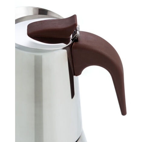 Cafetière Italienne Quid Cocco En Aluminium - 9 Tasses, Compatible Induction, Lave-Vaisselle | Poignée Bakélite Douce