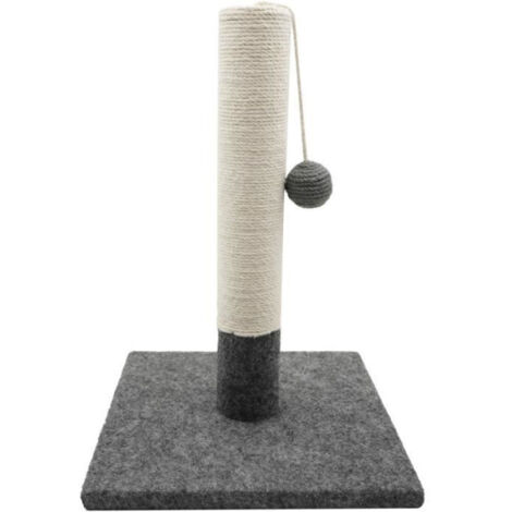 Poteau griffoir - TYROL - 404113 - Simple - Gris et blanc - 42cm (1/3)
