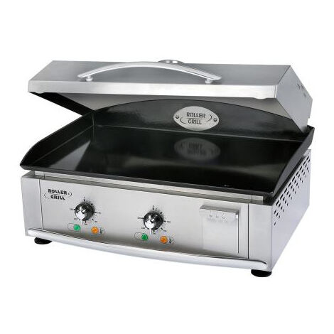 Plancha électrique 3500W – Plaque en acier émaillé – Cuisson rapide et uniforme – Pour usage professionnel – Roller Grill