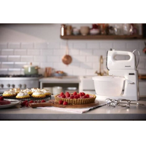Batteur Fouet Electrique  - PHILIPS - HR3745/00 - 450 W - 3 L - Blanc
