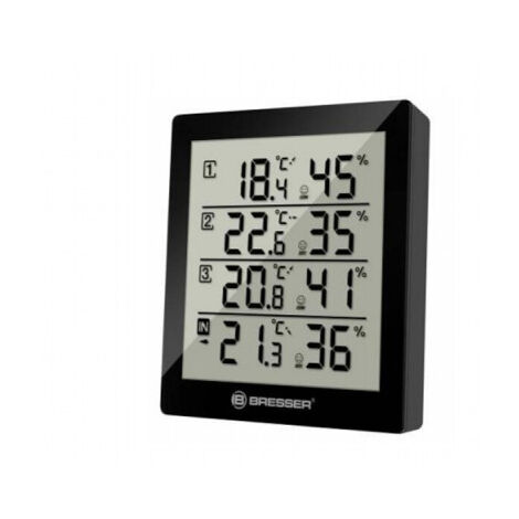 Station Météo Quadro Avec écran Couleur Et 4 Mesures De Température Et