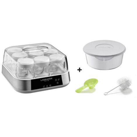 Yaourtiere Lagrange Yaourtiere Fromagere Ligne avec pot pour spécialités laitières protéinées, goupillon et entonnoir 4596 (1/5)