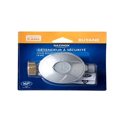 Kit Raccordement Gaz Butane - Tuyau 1,5m + Détendeur + Tétine, Référence DG170TC75/B