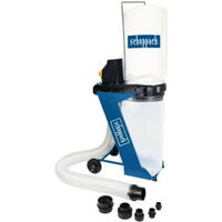 Scheppach – Aspirateur professionnel 75L – 550W – 1150 m³/h – 6 adaptateurs pour machines – Pour chantiers humides et espaces confinés
