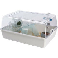 Cage pour hamster 55 39 27 cm - Mini Duna Blanche - FERPLAST