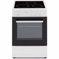 Cuisiniere OCEANIC vitrocéramique 50 x50 - four convection naturelle - four 48L - blanc