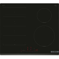 Bosch – Plaque induction 4 foyers 7400W – Zone flex – Commande DirectSelect – Design biseauté – Couleur noire