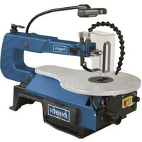 Scheppach – Scie à chantourner 500-1700min-1 pour bois dur – Hauteur/profondeur de coupe 50/406mm – Table inclinable avec éclairage LED