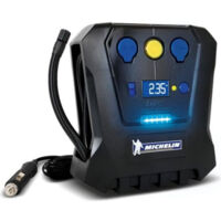 Michelin – Compresseur programmable 12V – Gonflage jusqu'à 7 bars – Prise USB et LED – Flexible nylon 60 cm – Manomètre digital