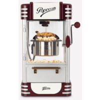 Machine a Pop-corn - Appareil Electrique HKoeNIG - POP330 - Design retro - Capacité 50g - Lumiere intérieure de maintien au chaud - 360W