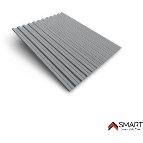 Tôle bac acier - Toiture - Couverture - plaque S18 Galvanisé Dimensions 2000x883x0.40mm Zinc 275 gr S220GD