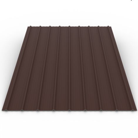 Plaque H10 Coloris  Brun chocolat MAT RAL 8017 Dimensions 2000x915x0.30 mm