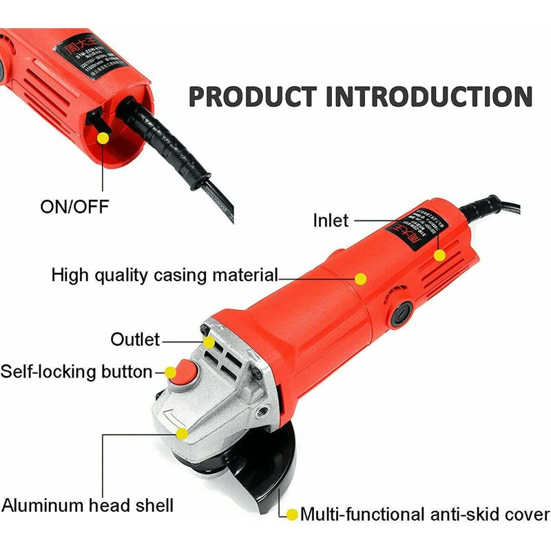 Meuleuse D'angle Weytoll Meuleuse D'angle à Batterie 12 V Avec Disque