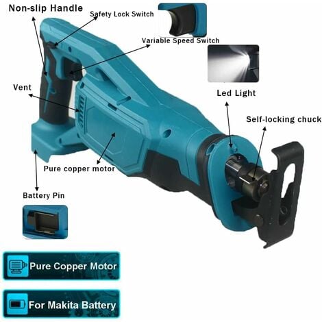 Makita – Scie Alternative électrique Sans Balais, Pour Bois