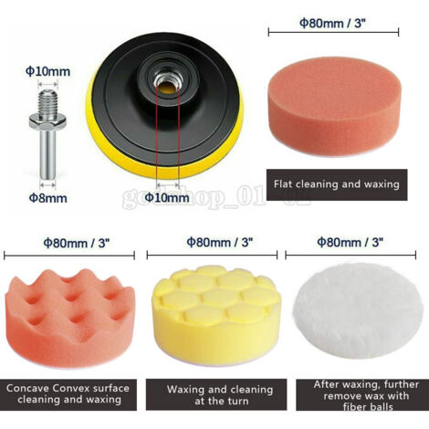 Buffing Machine Mops 32PCS Rotary Car Polisher Buffer Sander Polishing Machine 5 « Sponge ...