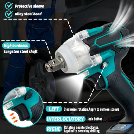 Visseuse clé à chocs à percussion sans fil - 18 v - brushless - TE-CI